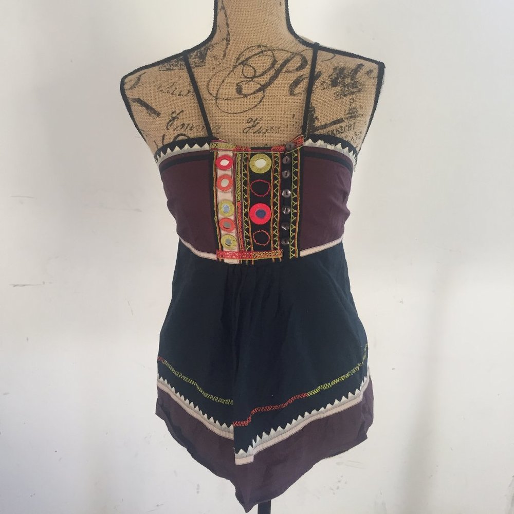 French Connection Colorful Boho Top